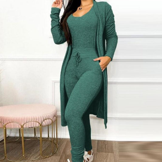 Casual Jumpsuit And Cardigan Cover