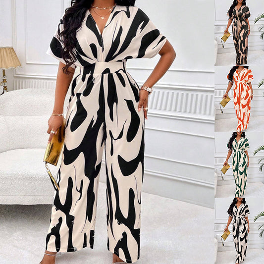 V-neck Jumpsuit