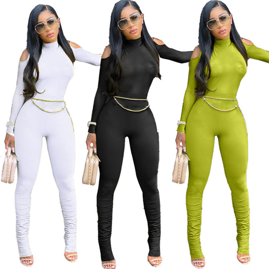 Long Zipper Jumpsuit