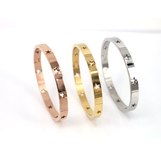 Stainless Steel Hollow Bracelet