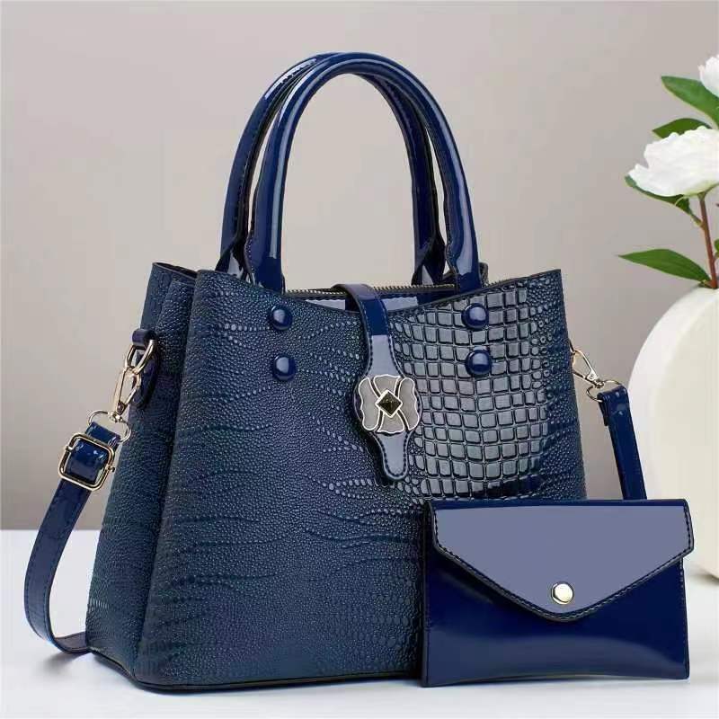 Leather Crocodile Pattern Bag