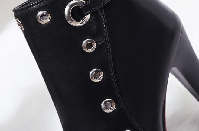 High Heel Nude Boots
