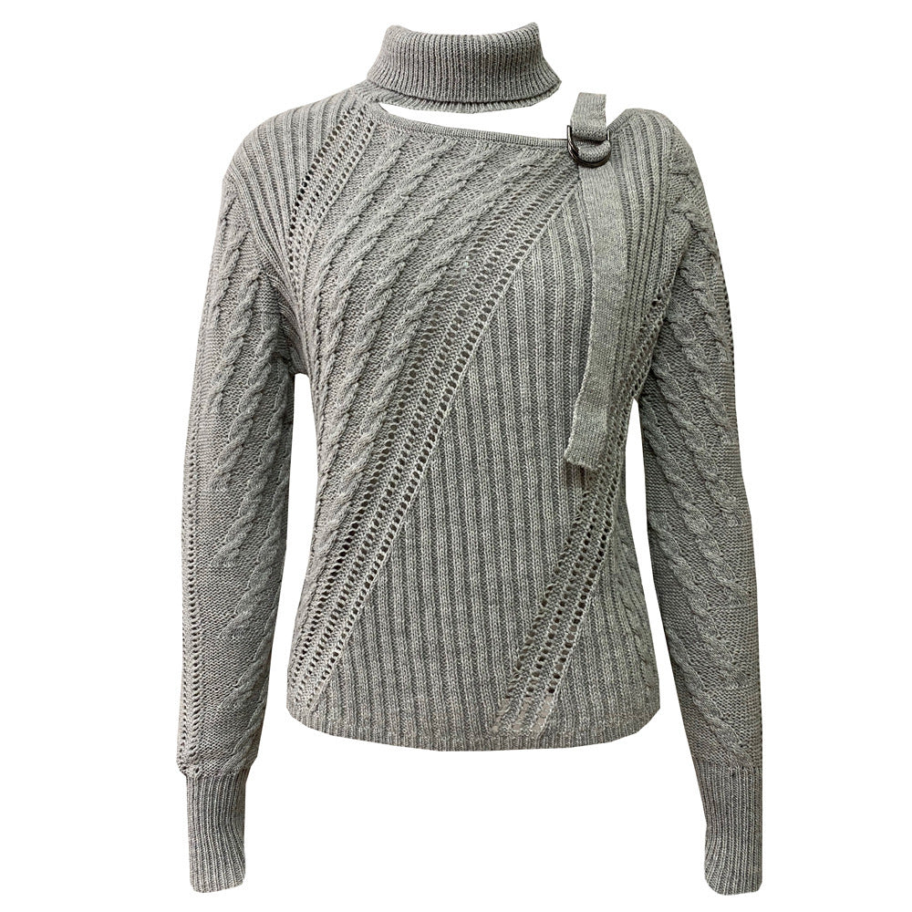 Halter Off-the-shoulder Sweater