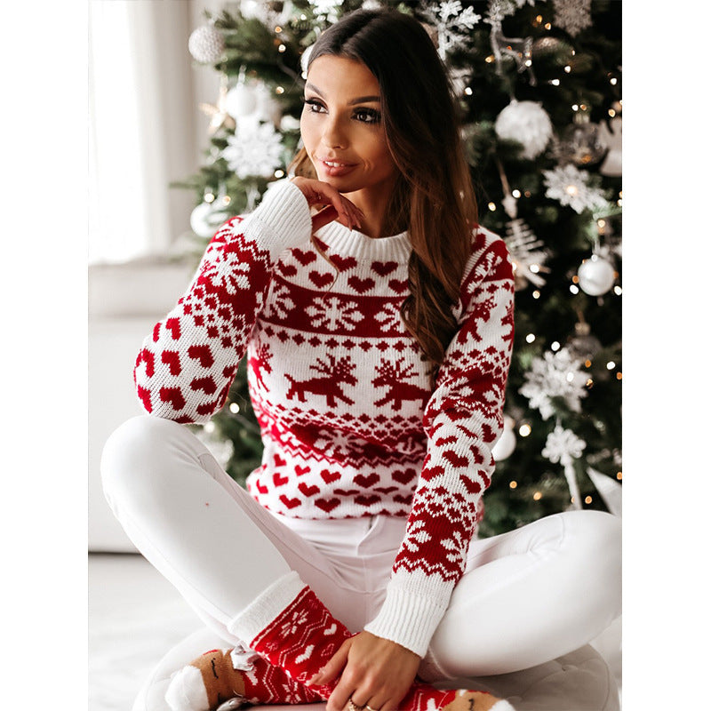 Christmas Elk Knitted Sweater