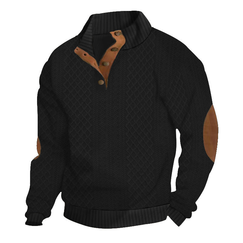 Jacquard Knitted Pullover Sweater