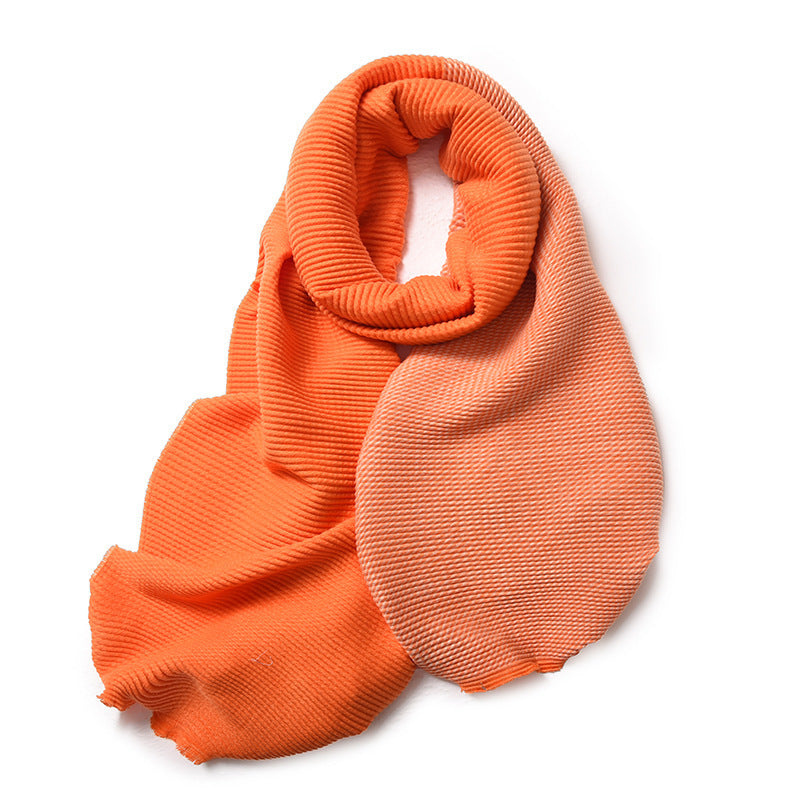 Mixed-color Scarf Double-sided