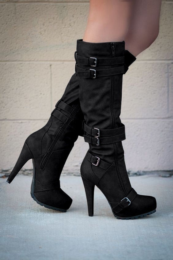 Fashion high-heeled platform
