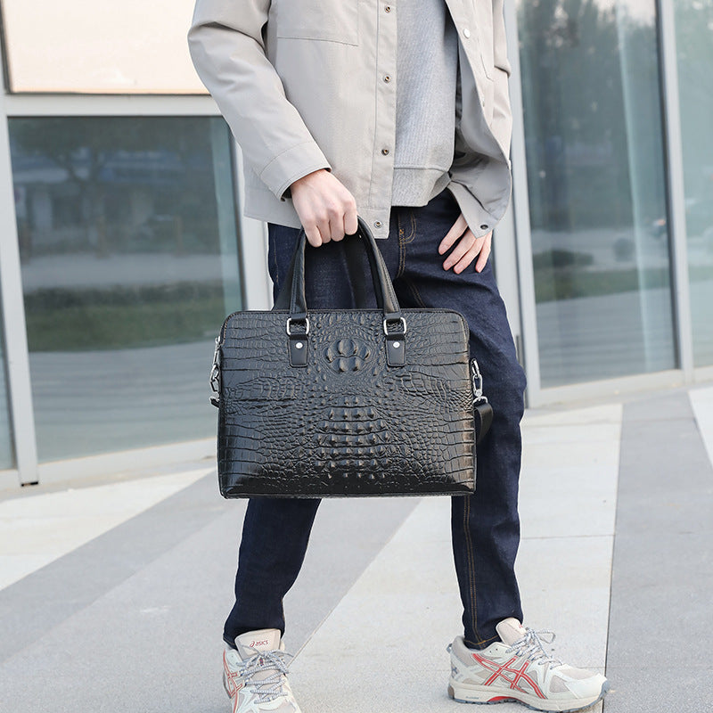 Crocodile Pattern Briefcase