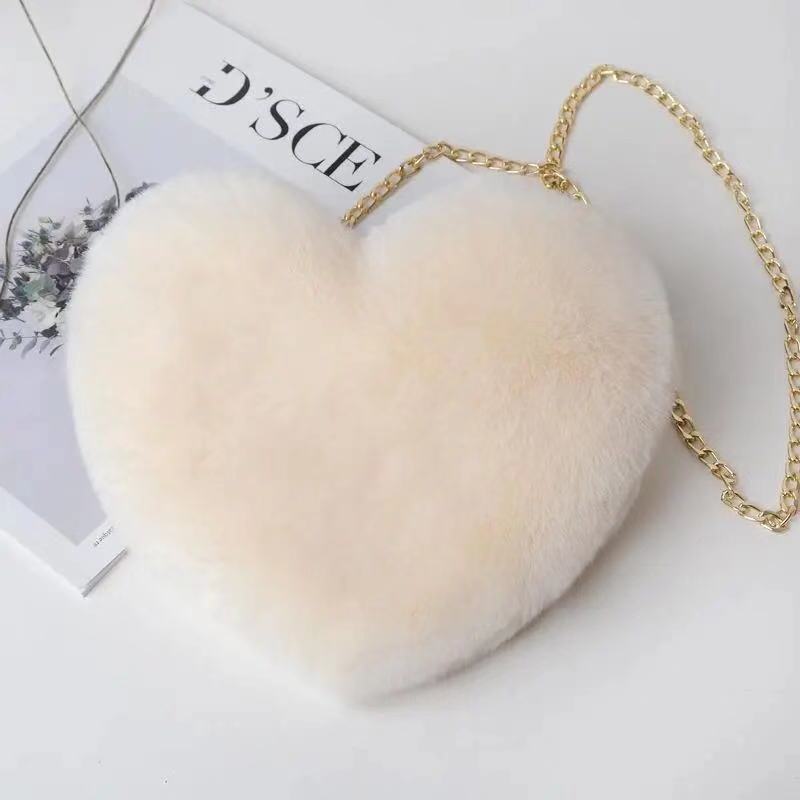 Plush Love Crossbody Chain Bag