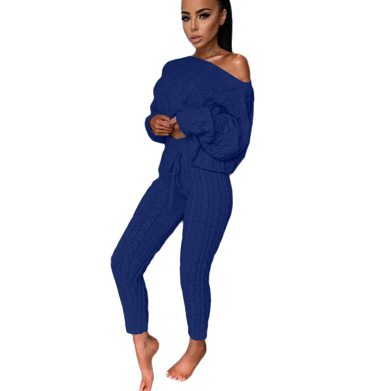 Knitted Tracksuit Two Piece