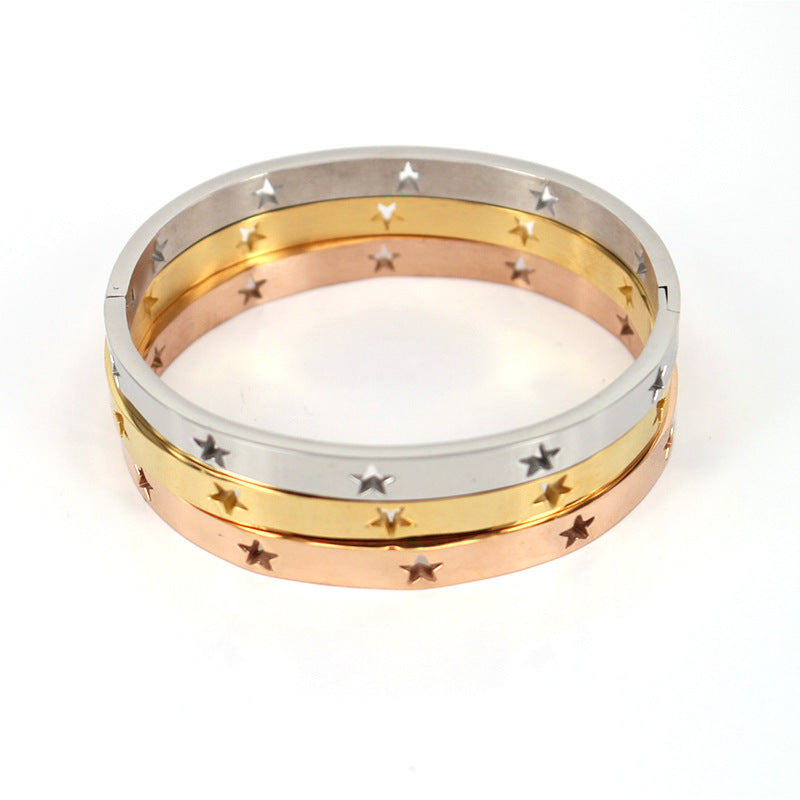 Stainless Steel Hollow Bracelet