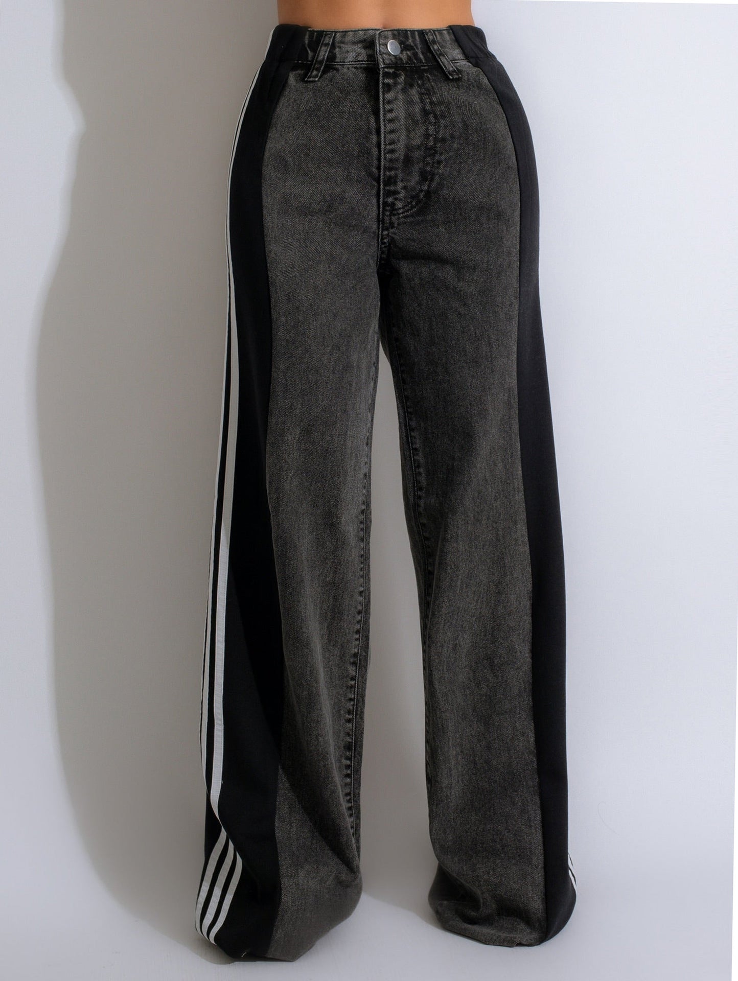 "Pin Striped" denim jeans