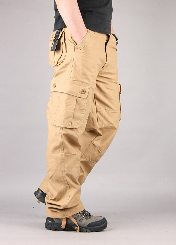 Multi-pocket Loose Pants