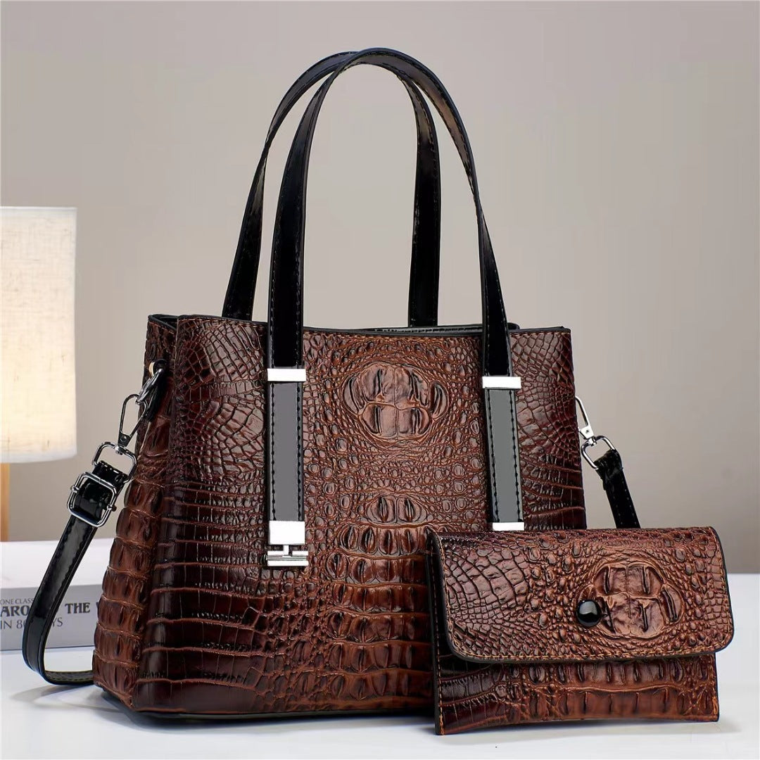 Crocodile Pattern Large Capacity Combination Bags