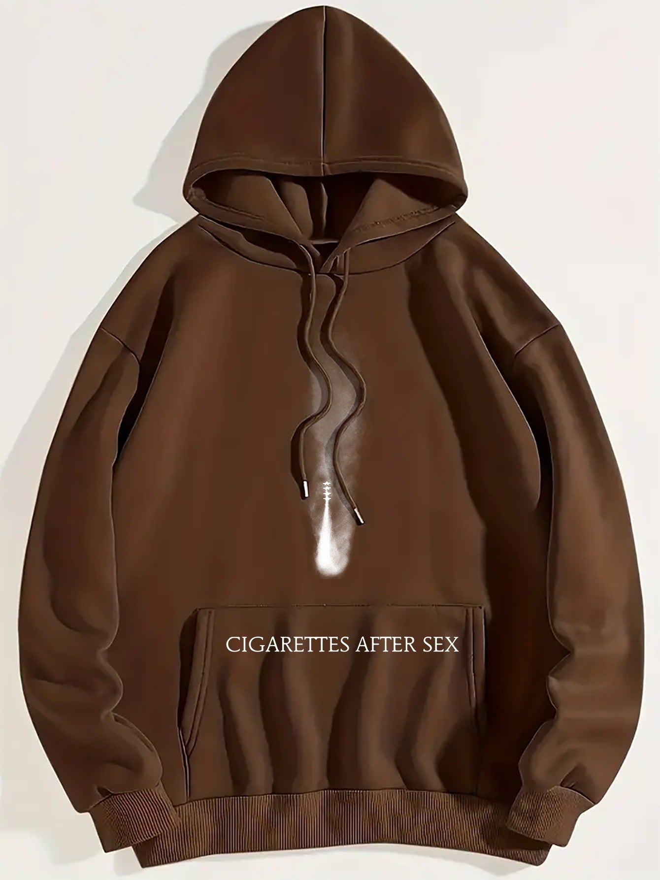 Fleece-lined Drawstring Hoodie