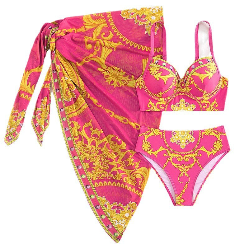 Three-piece Bikini Slim-fitting