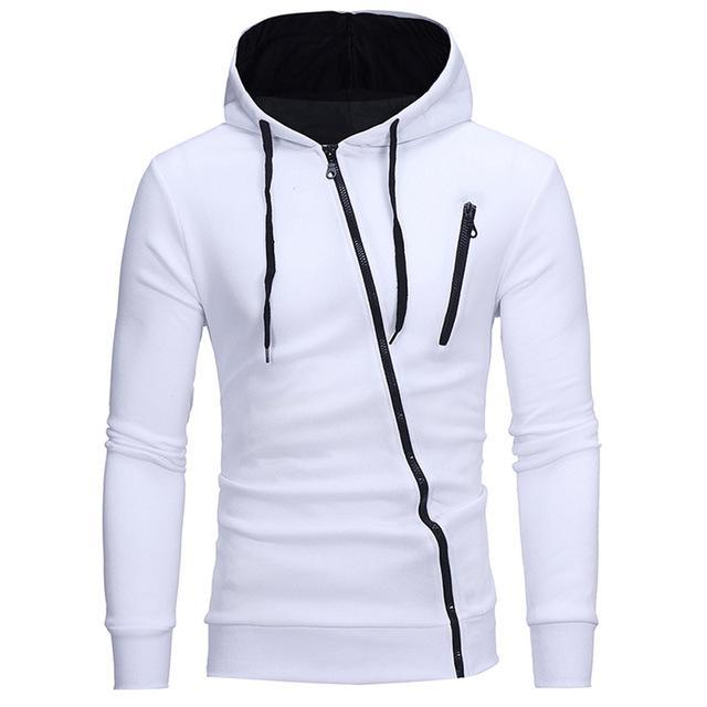 Diagonal Zipper Sweater