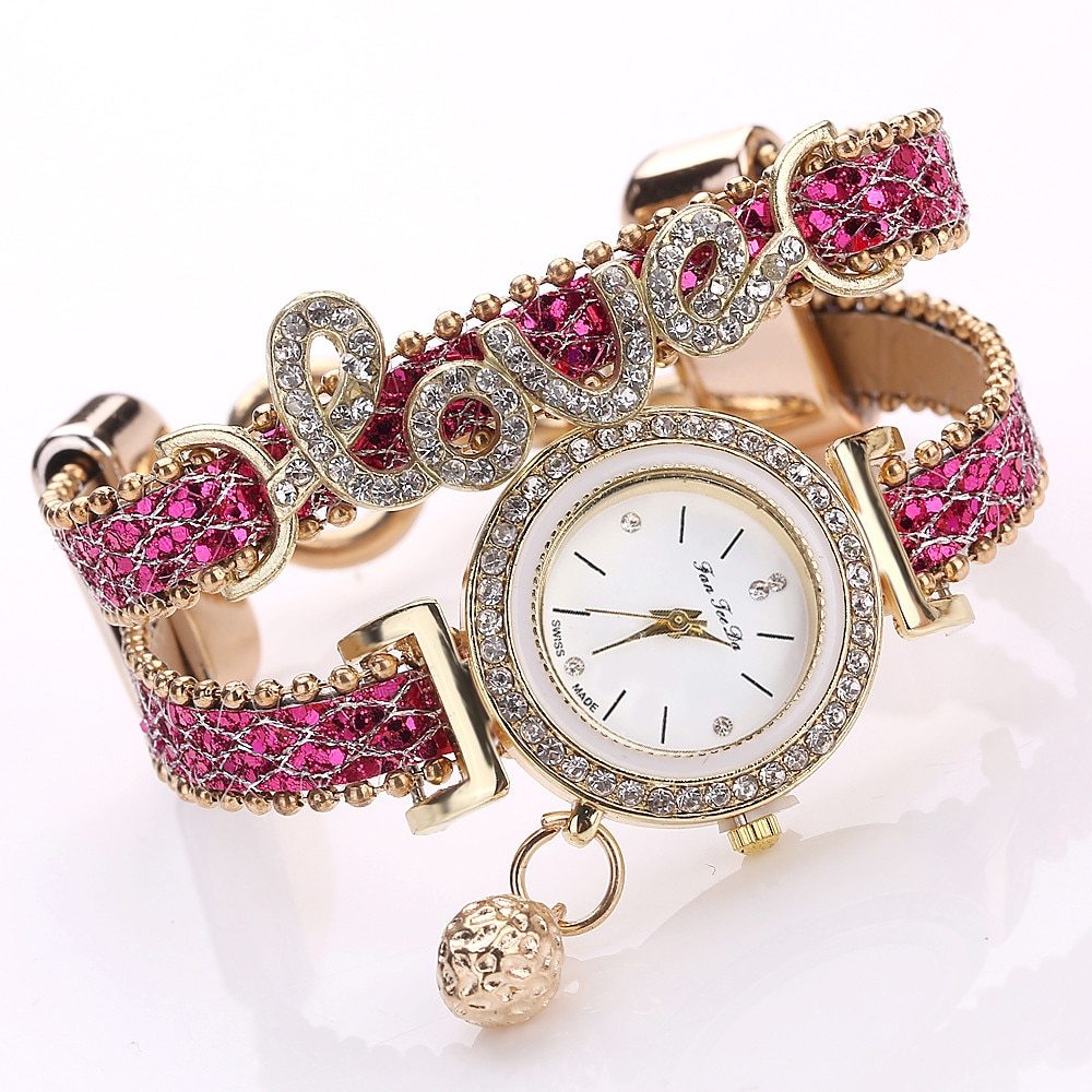 Rhinestones Clock