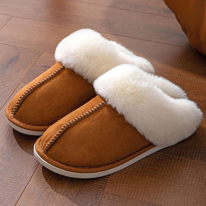 Fluffy Slippers Warm Slugged Bottom
