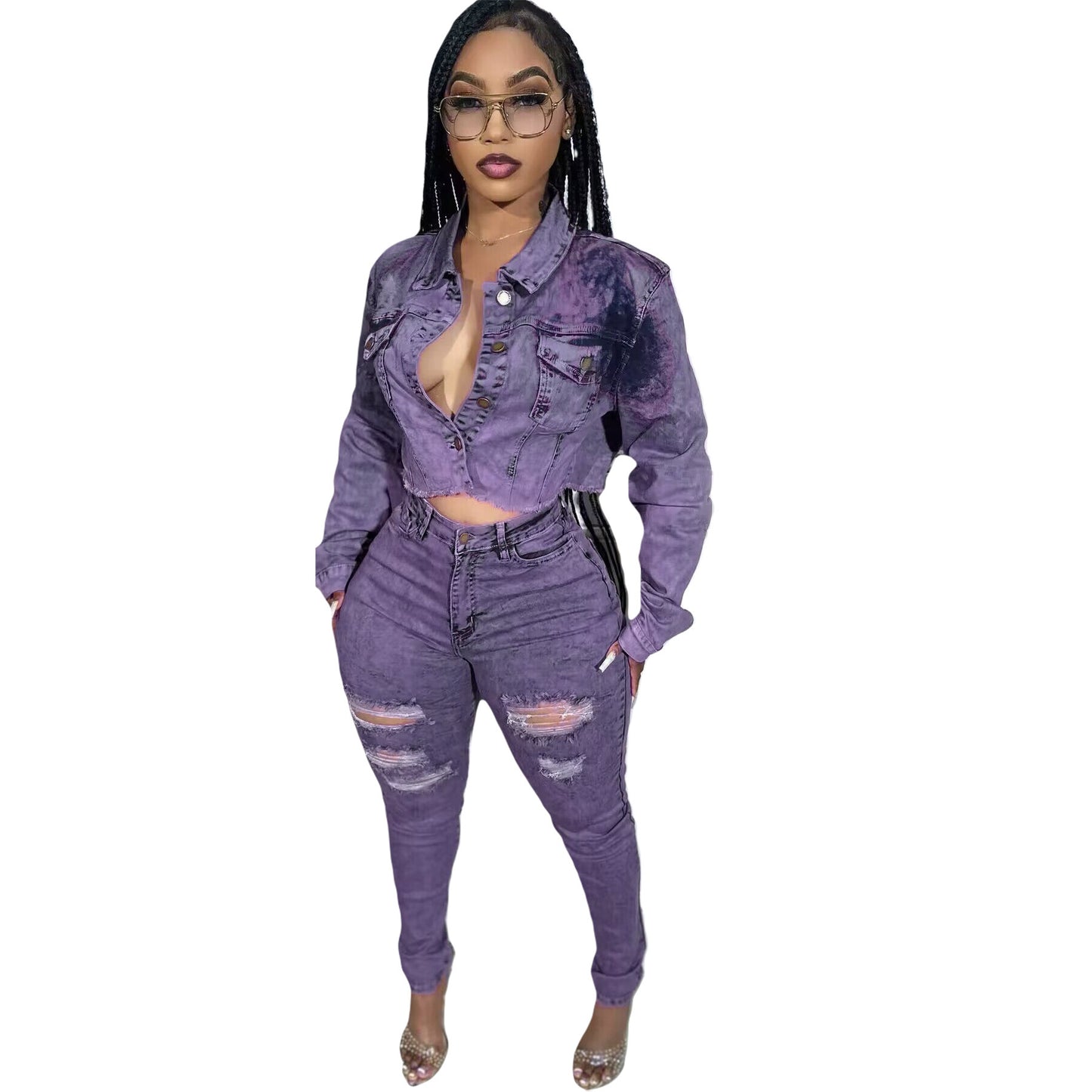 Stretch Denim Suit