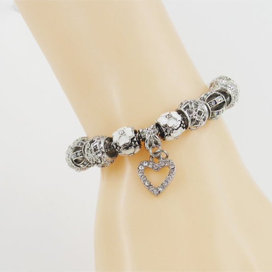 Peach Heart Bracelet