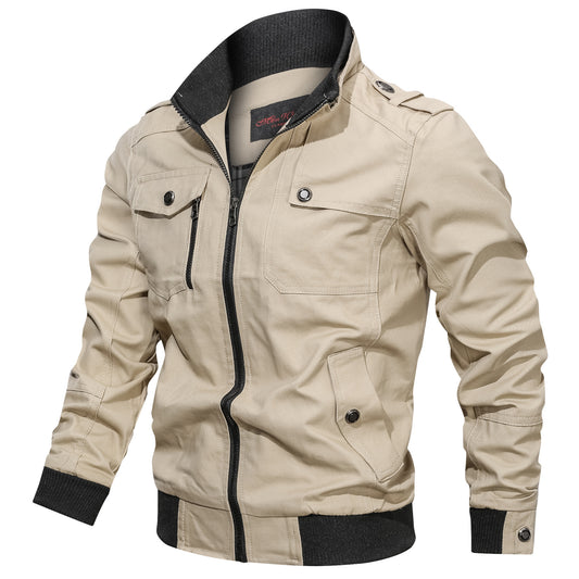 Solid Collar Jacket