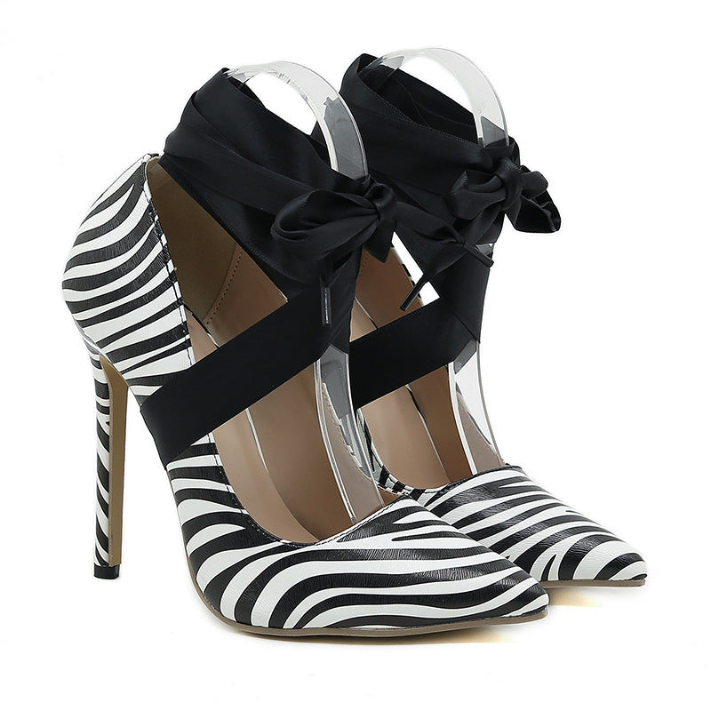 Zebra vibesz heels