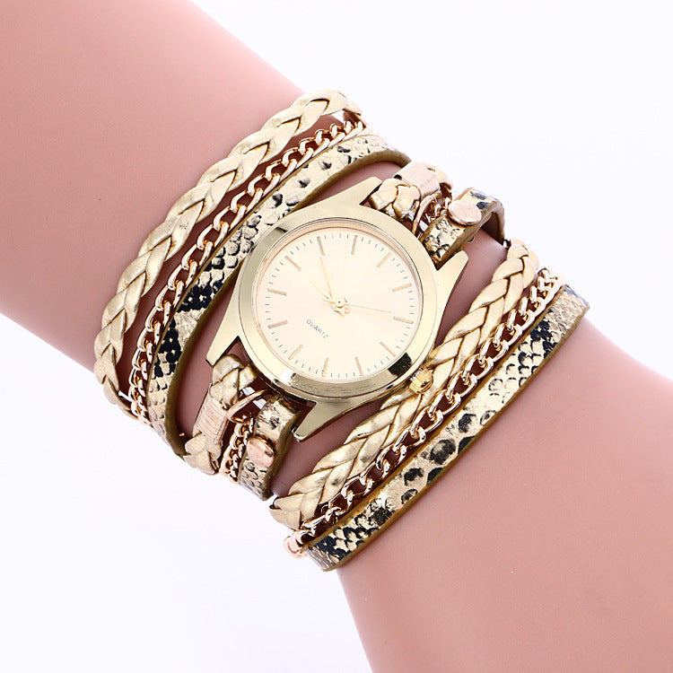 Multicolor Surface Bracelet Quartz Watch