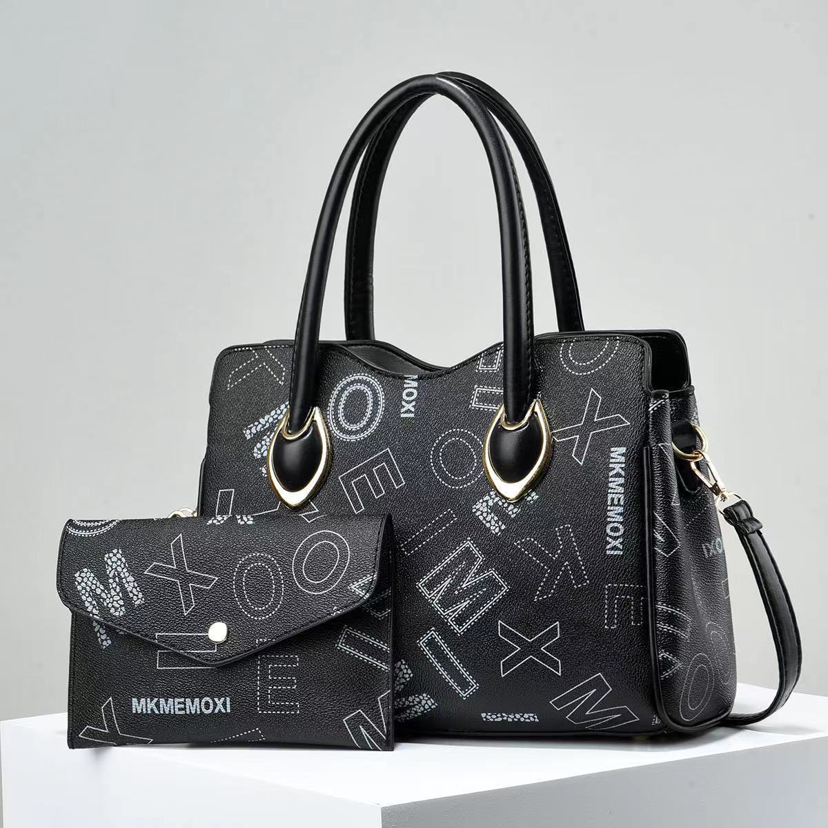 Elegant Letter Large Tote Bag