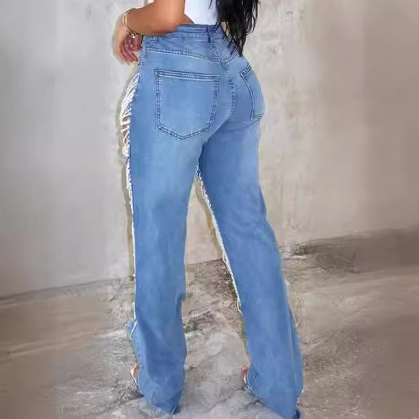 Chain Straight-leg Pants