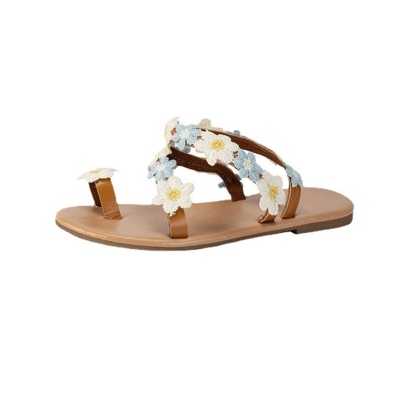 Toe Ring Sandals Flat