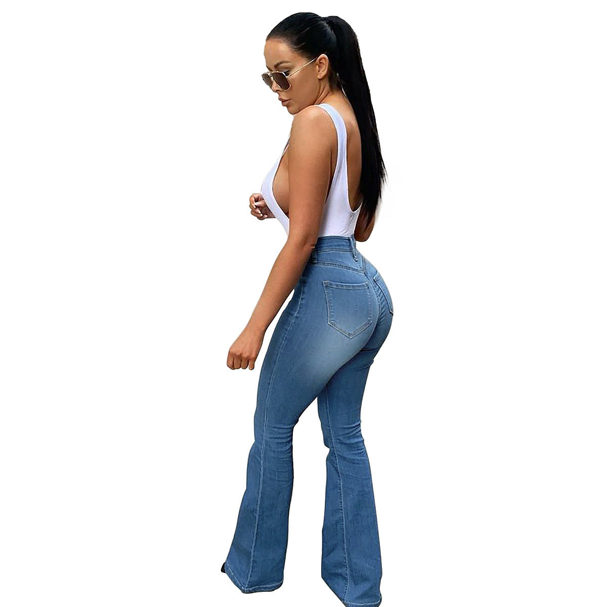High Waist Denim Pants