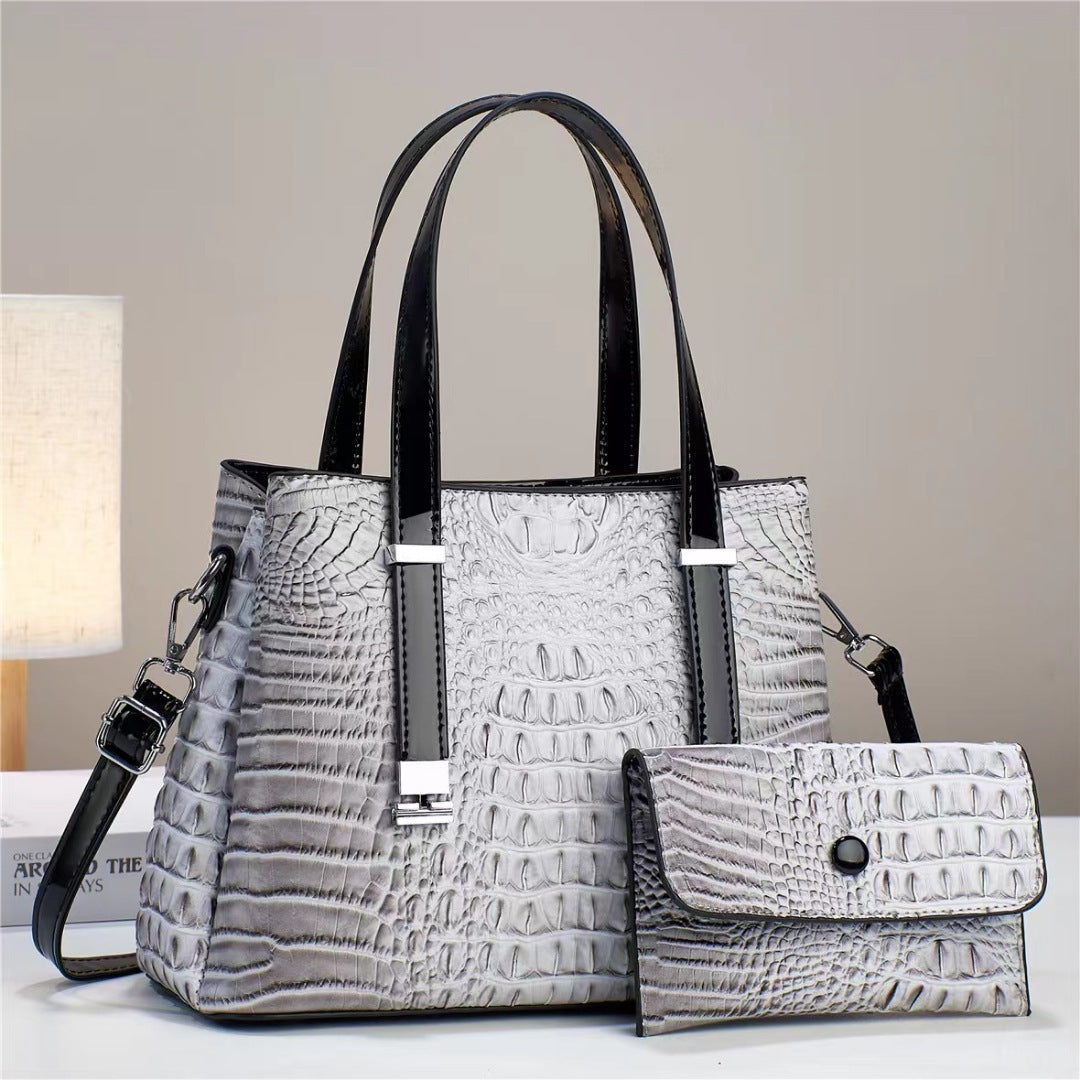 Crocodile Pattern Large Capacity Combination Bags