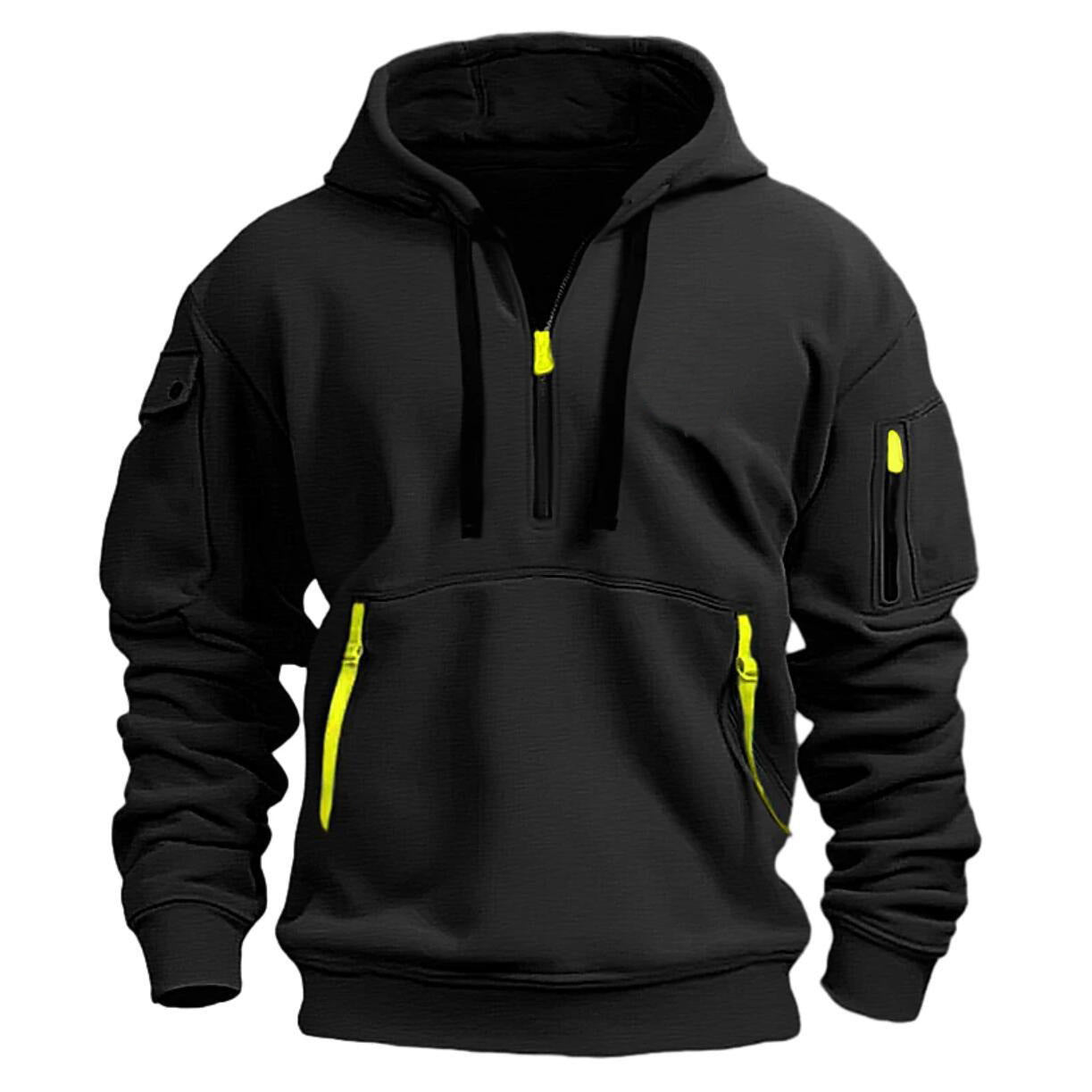 Zip Multi-pocket Pullover