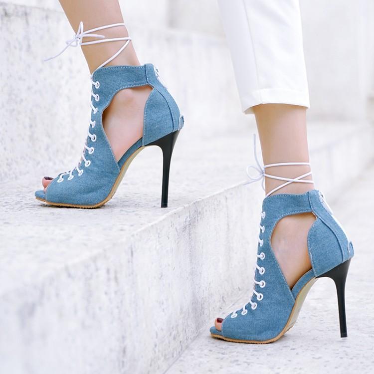 Cross Strap High Heel
