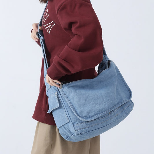 Washed Denim Retro Bag