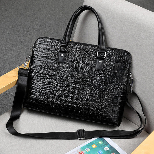 Crocodile Pattern Briefcase