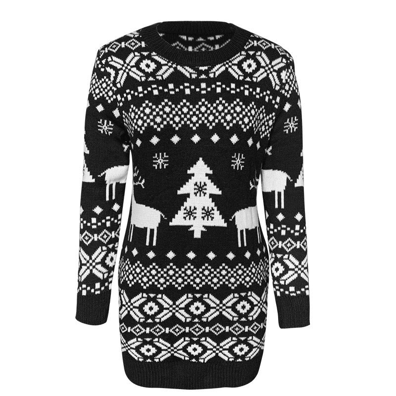 Christmas Elk Knitted Sweater