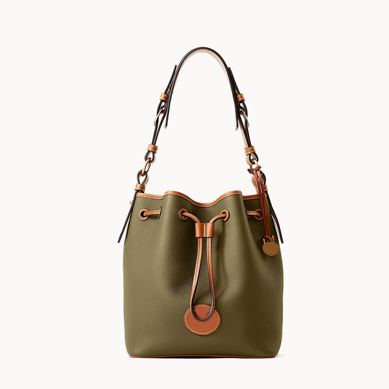Vintage Pebble Shoulder Handbag