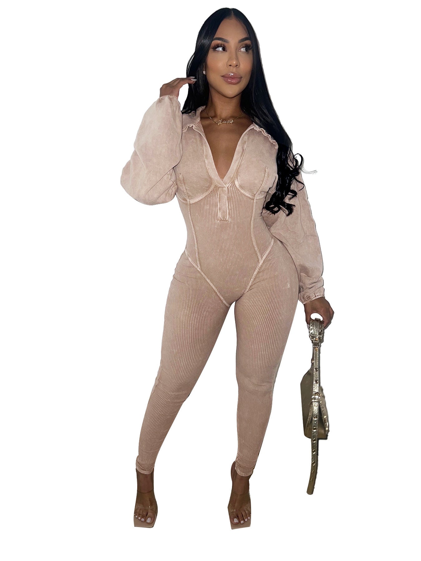 Versatile Long Sleeve Jumpsuit