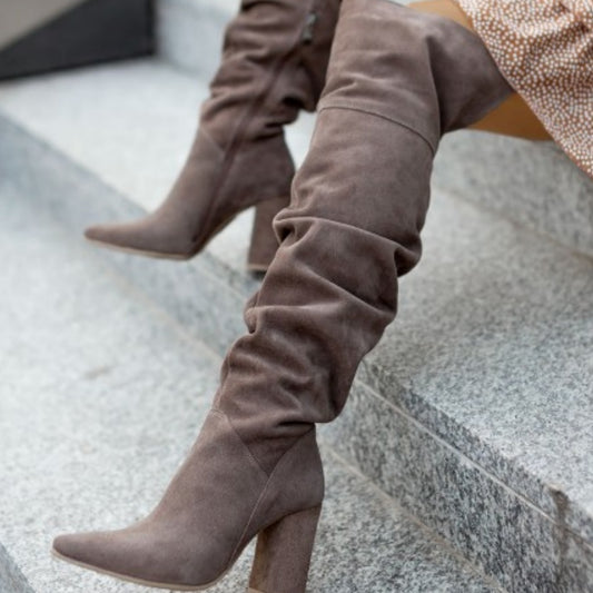 High Heel Suede Women's Over-the-knee Boots