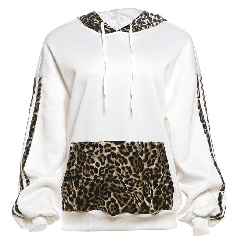 Leopard Print Multicolor Hoodie