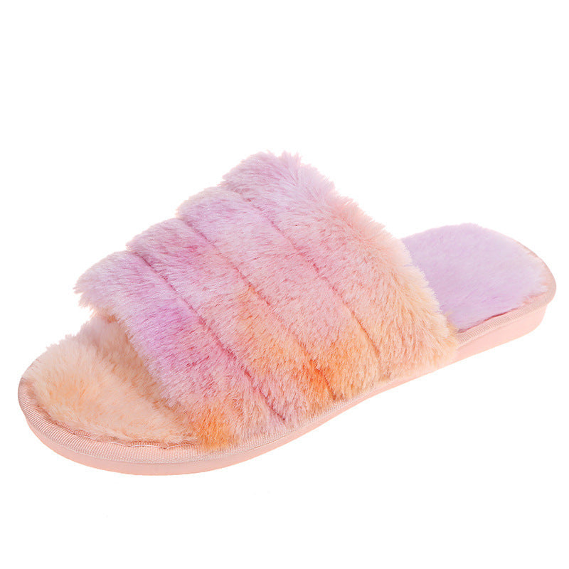 New Autumn And Winter Fluffy Slippers