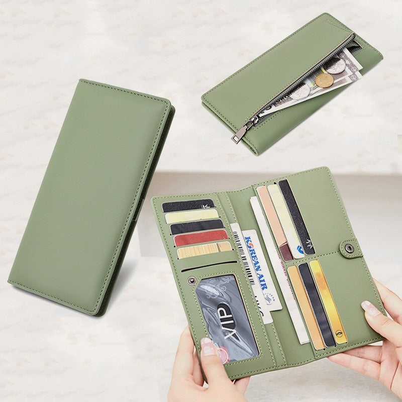 Zipper Buckle Long Wallet