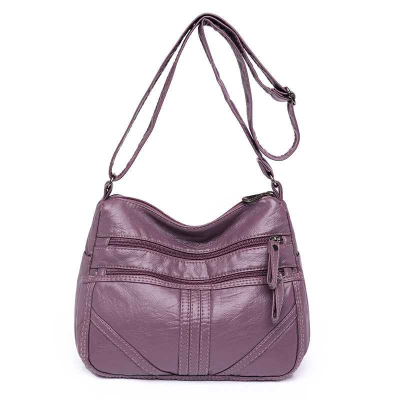 Soft Leather Large Capacity Shoulder Bag