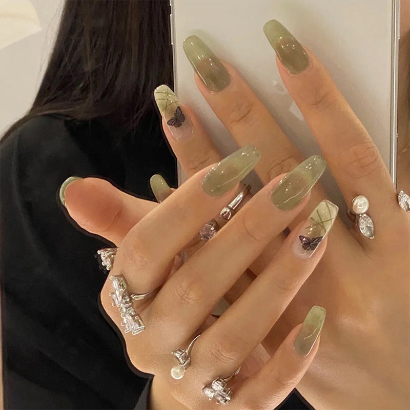 Blue Armor Nails