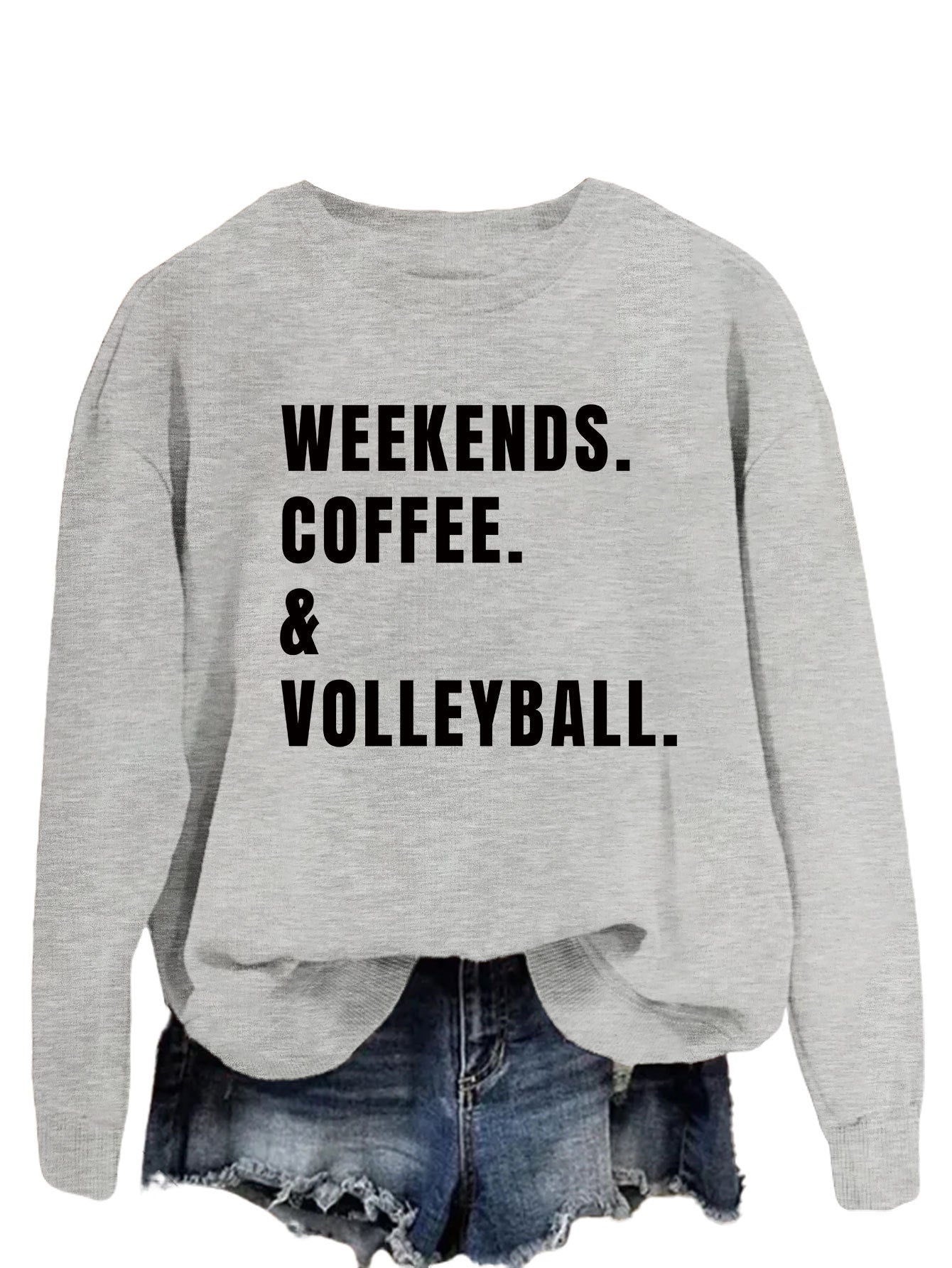 Long Sleeve Loose Sweatshirt