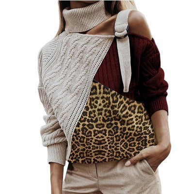Winter leopard stitching