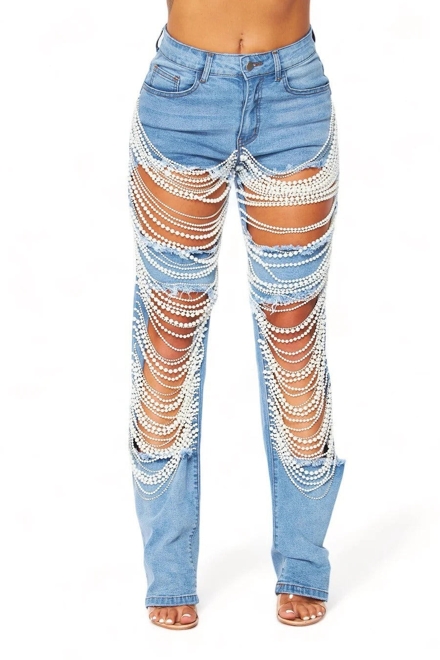 Chain Straight-leg Pants