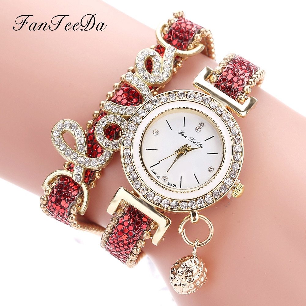 Rhinestones Clock